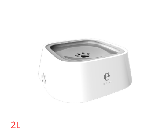 Bol d'eau pour chat et chien de 1,5 L - Bol flottant anti-débordement - Distributeur d'eau lente - Fontaine pour animaux de compagnie - Fournitures pour chiens en ABS et PP