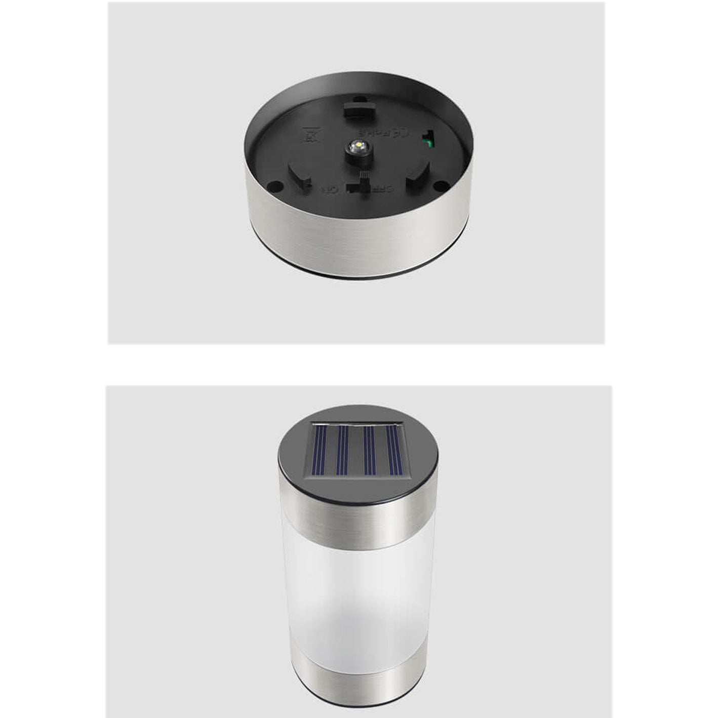 Solar Plastic Cylindrical Design LED Outdoor Lawn Light