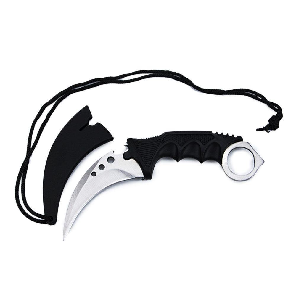 B-37 Claw Knife With Sheath Pocket Folding Key Outdoor Hunting Survival Tools Stainless Steel Home Knife