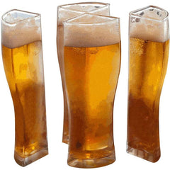 Verres à bière Super Schooner, tasse séparable en 4 parties, grande capacité, tasse à bière épaisse en verre transparent pour club, bar, fête 