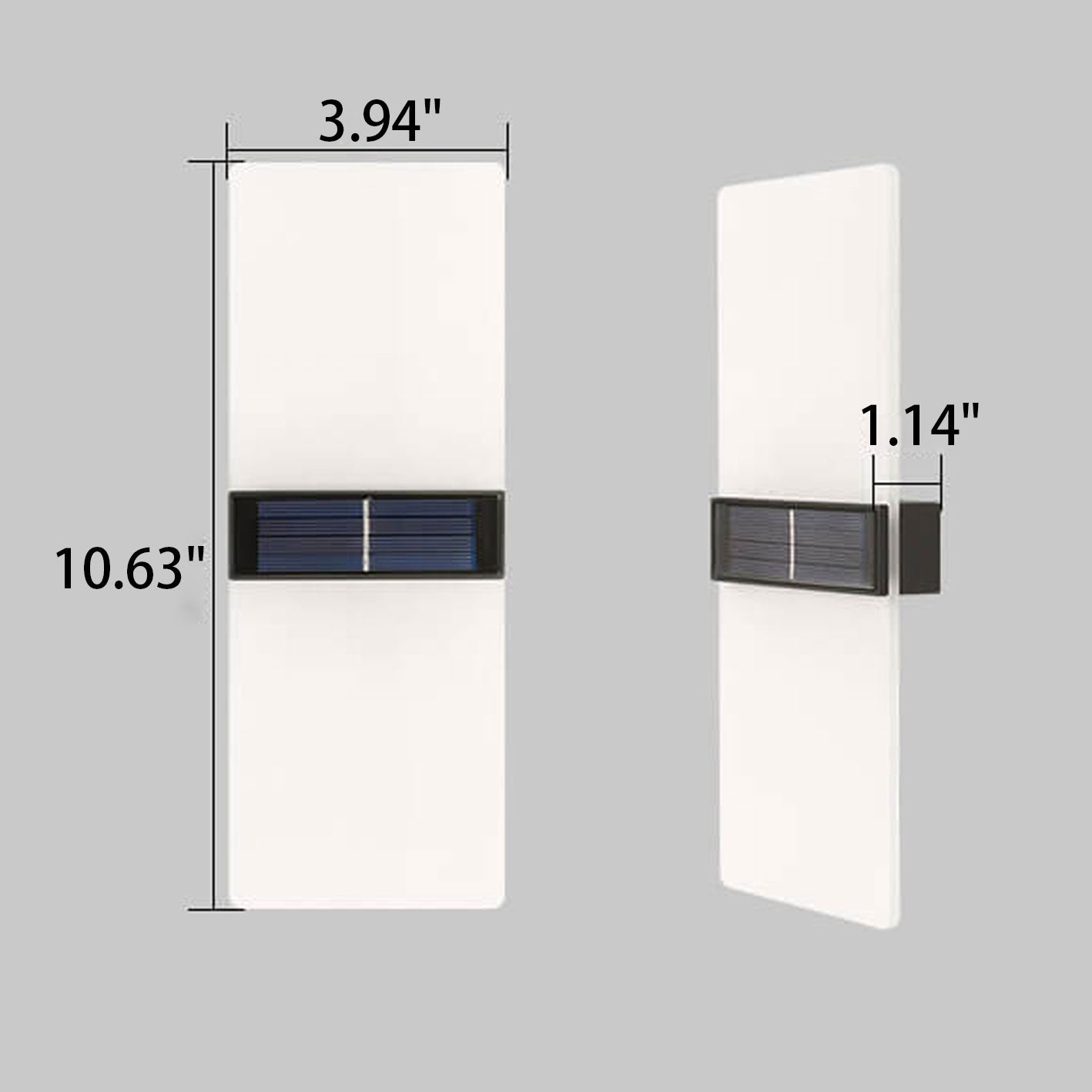 Courtyard Waterproof Acrylic LED Solar Wall Sconce Lamp Outdoor Light