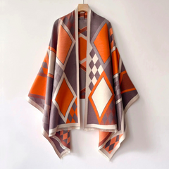 Nora Women's Shawl Wrap | Premium Wool Blend, Elegant Winter Design