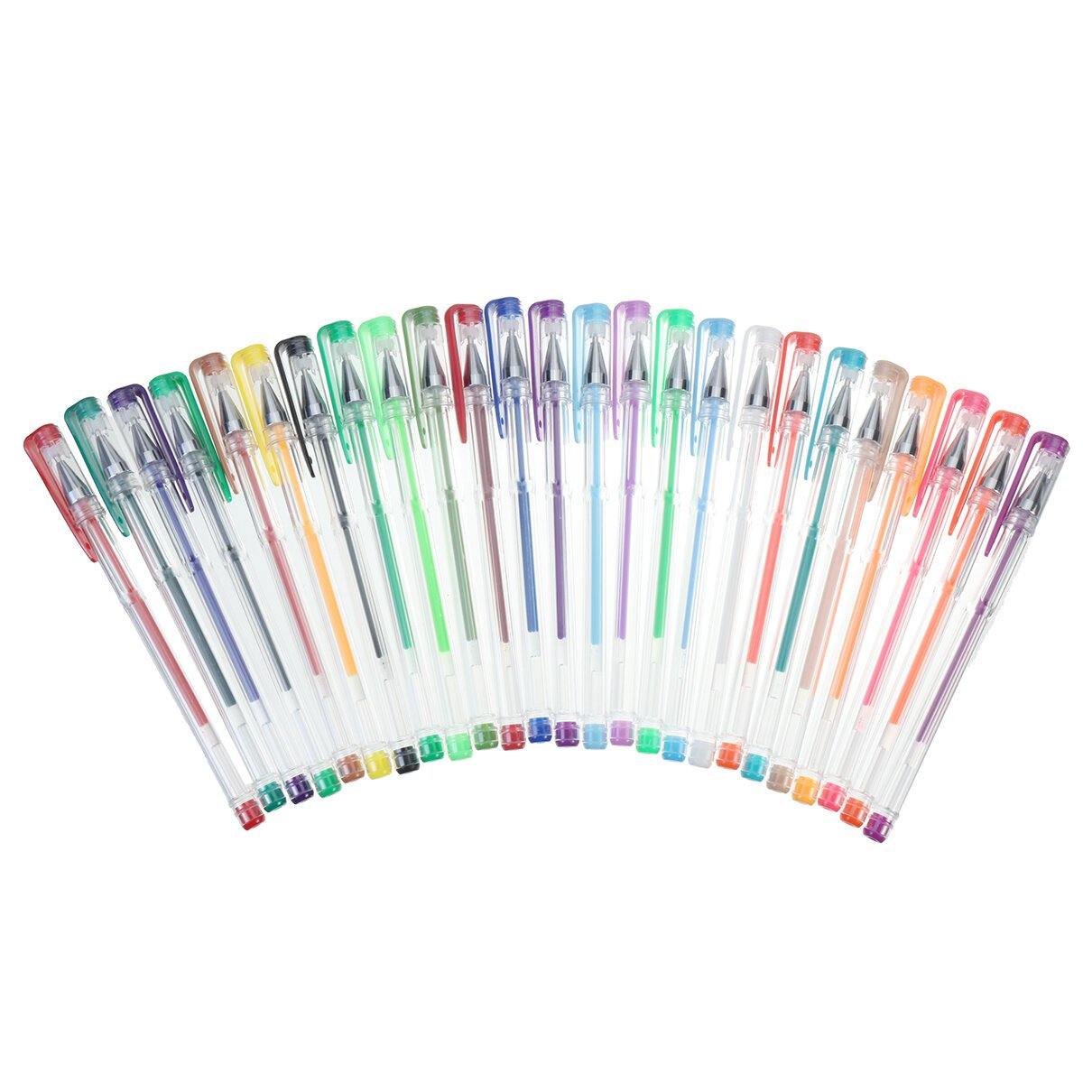 48/100 Colours Set Gel Pens Art Books Markers Glitter Neon Metallic Art Pens