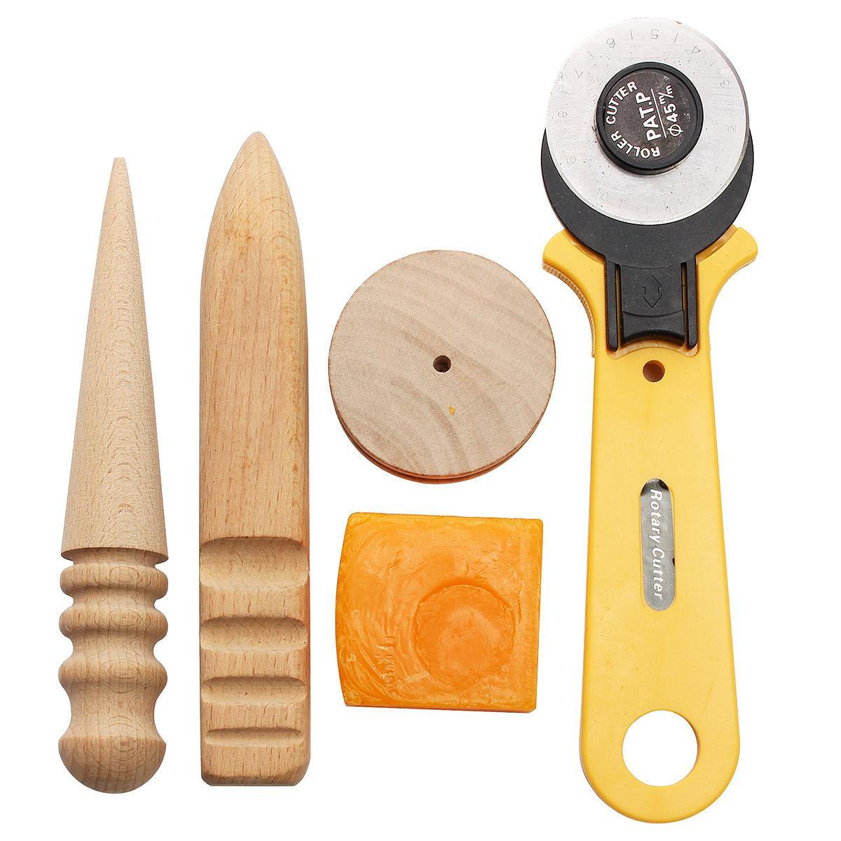 Kit d'outils de maroquinerie 37 pièces pour couture à la main, poinçon, sculpture sur selle 