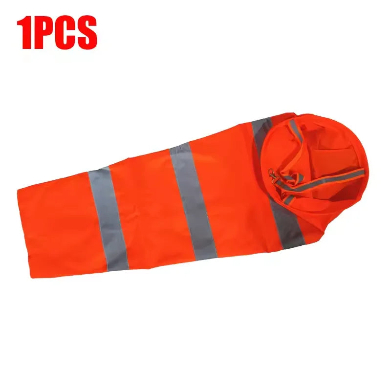 60-100cm Windsock Outdoor Wind Direction Indicator Reflective Rip-stop Weather Vane for Airport Aviation Garden Farm