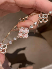 Brilliant Glimmer Bracelet | Gold-Plated, Floral Design, Waterproof