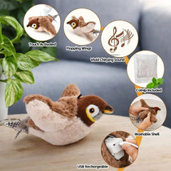 Buzzy BirdBuddy Cat Toy | Interactive, USB Rechargeable