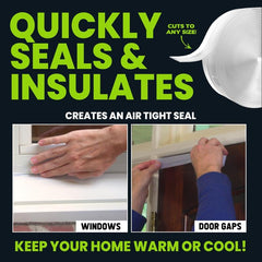 DuraSeal Weather Stripping | Self-Adhesive Silicone Door Seal Strip