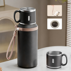 Frost Insulated Water Bottle | Stainless Steel, Vacuum-Sealed with Dual-Purpose Lid