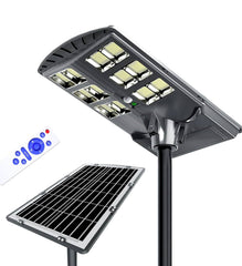 600W Solar Street Lights Outdoor,Solar Security Flood Lights 42000lumens 6500K Dusk to Dawn Without Motion Sensor IP66 Waterproof for Parking Lot,Stadium,Garden,Yard,Basketball