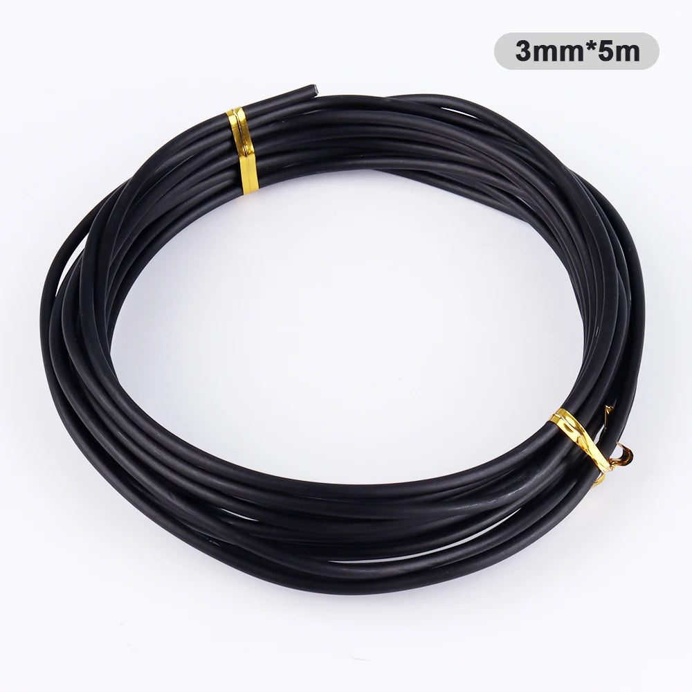 Black Aluminum Bonsai Wire, 1–5 mm, 5 m