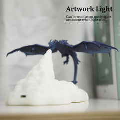 Lampes LED Dragon imprimées en 3D comme veilleuse pour la maison Vente chaude que la lampe de lune Lampe de nuit Meilleurs cadeaux pour les enfants