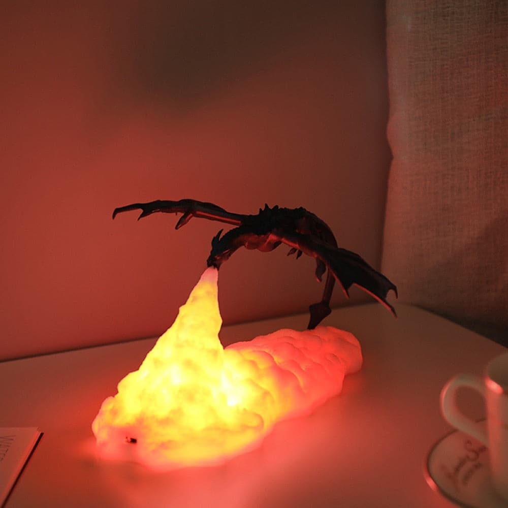 Lampes LED Dragon imprimées en 3D comme veilleuse pour la maison Vente chaude que la lampe de lune Lampe de nuit Meilleurs cadeaux pour les enfants