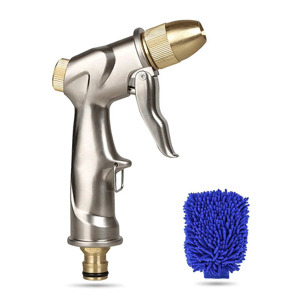 High Pressure Metal Garden Water Spray Gardening Sprayer Water Hose Jet Household Lawn Car Washing Guns Yard Watering Sprinkle