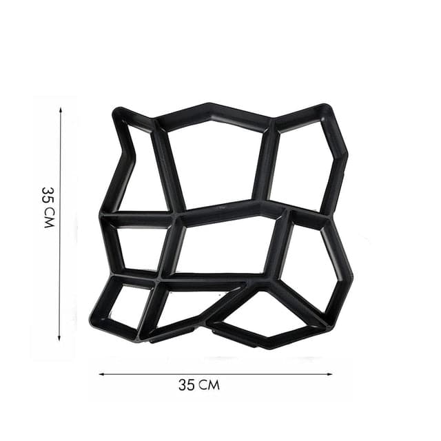 Molde para suelo de camino de jardín hecho a mano