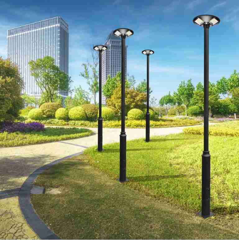 Farola solar para jardín con sensor de movimiento UFO de 1200 W, todo en uno, con control remoto