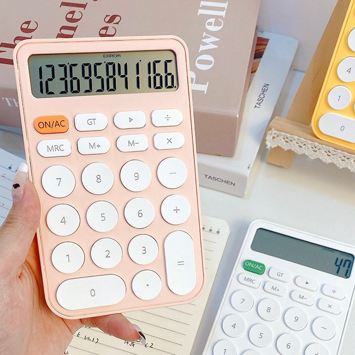 Cute Student Hand Size Mini Calculator