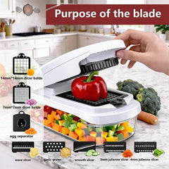 Melo Vegetable Cutter | 15-in-1 Multifunctional Chopper