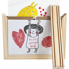 Milo Masterpiece Art Frame | Durable Pine Wood, Magnetic, Holds A4 Artwork