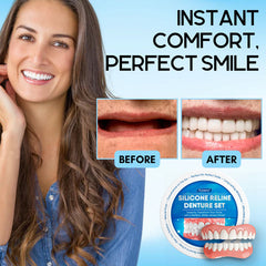 Natural-Looking Smile | Easy Home Dental Solution | Silicone Reline Denture Set