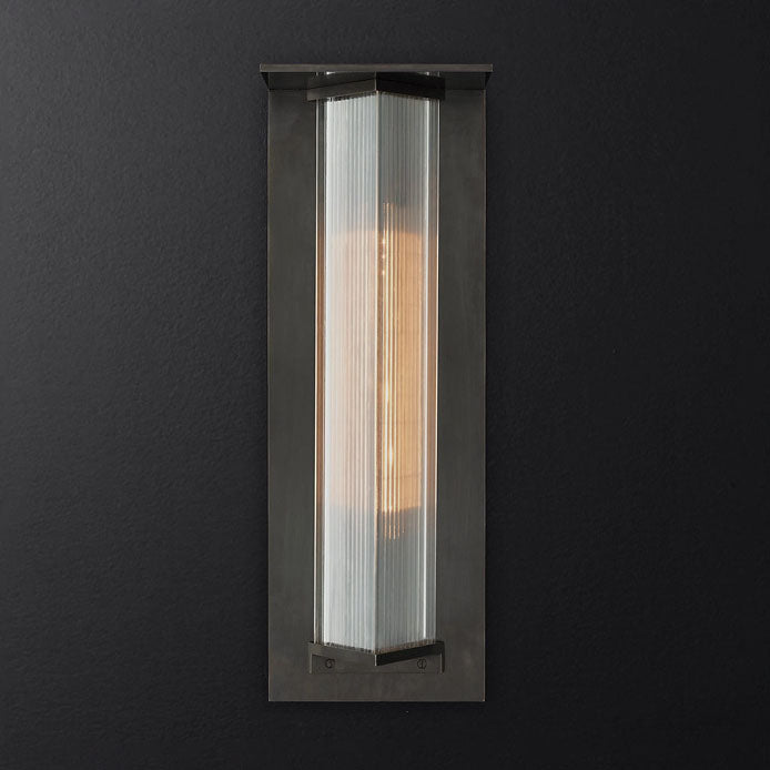 Modern Retro Minimalist Aluminum Glass Outdoor Waterproof Wall Sconce Lamp