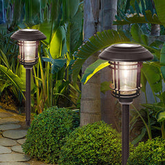 Solar Outdoor Waterproof Stainless Steel LED Outdoor Lawn Decorative Ground Plug Light