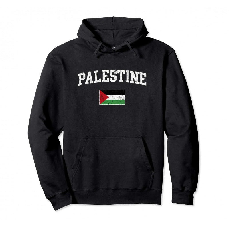 Sudadera con capucha de algodón palestino para hombre y mujer, suéter cálido de moda estilo hip hop, ropa de calle, sudadera informal