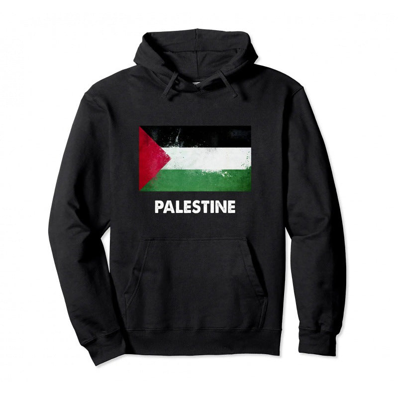 Sudadera con capucha de algodón palestino para hombre y mujer, suéter cálido de moda estilo hip hop, ropa de calle, sudadera informal