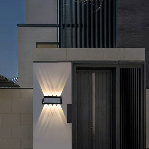 Modern Solar LED Outdoor Waterproof Garden Wall Sconce Lamp