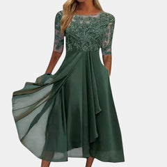Rhea Lace Dress | Elegant White Dress for Women, Flattering Fit