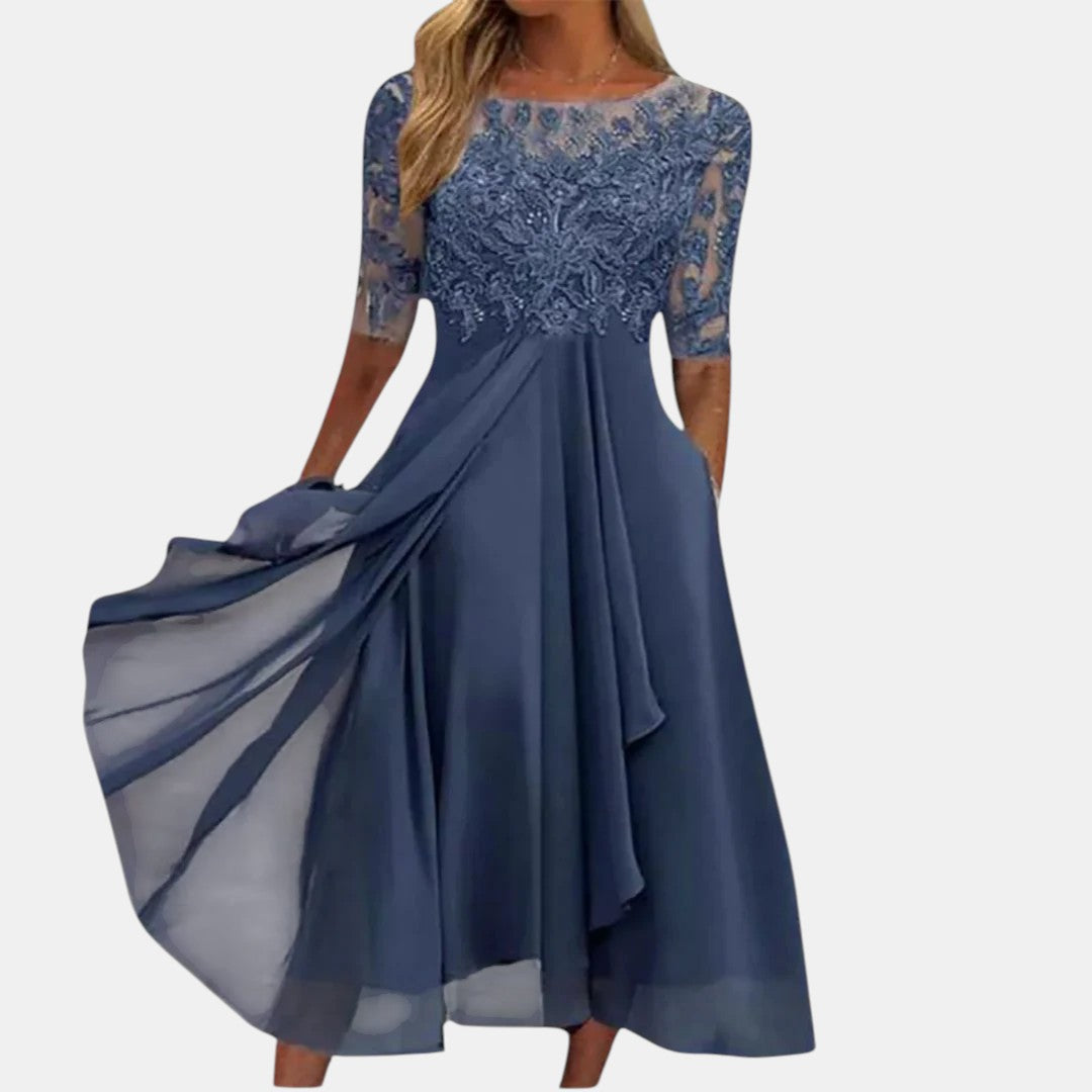 Rhea Women's Dress | Lace, Timeless Elegance for Special Occasions