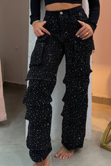 Rina Wide Leg Jeans | High-Waisted, Baggy Fit, Cotton Blend