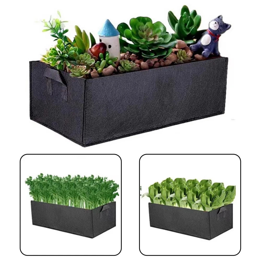 Rectangular Fabric Grow Bag with Handles, 50–100 cm