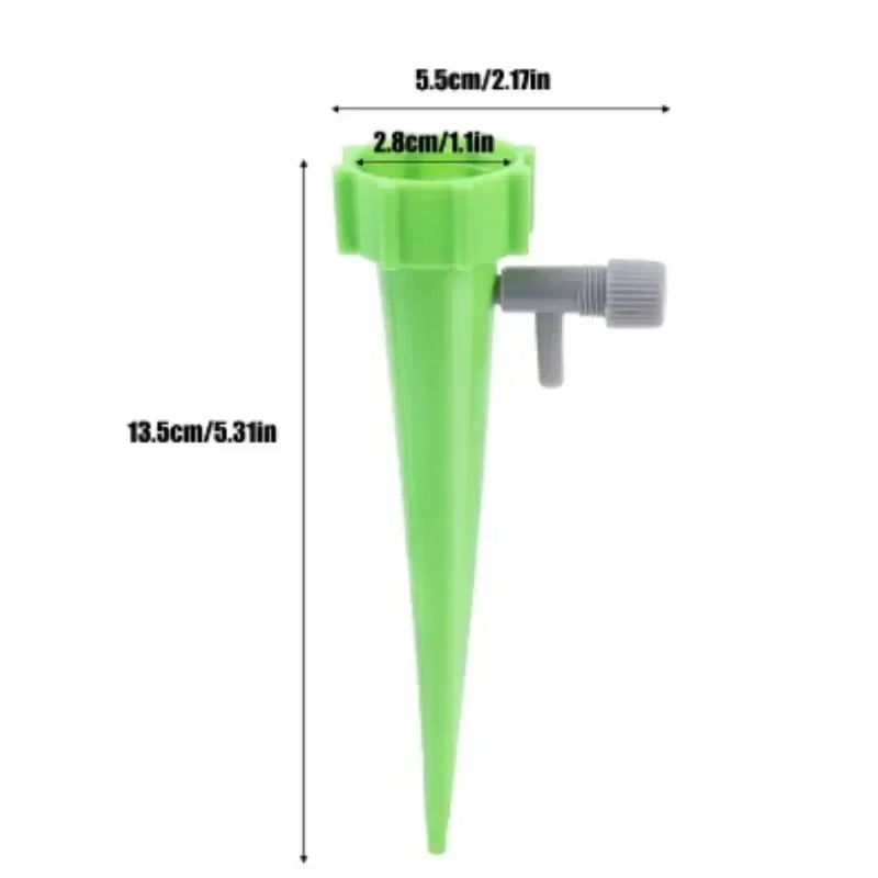 Bottle Drip Spikes for Potted Plants, Adjustable Flow, 1–10 Pack