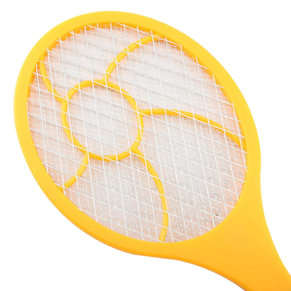 Battery Electric Fly Swatter, 3-Layer Net, Yellow or Blue