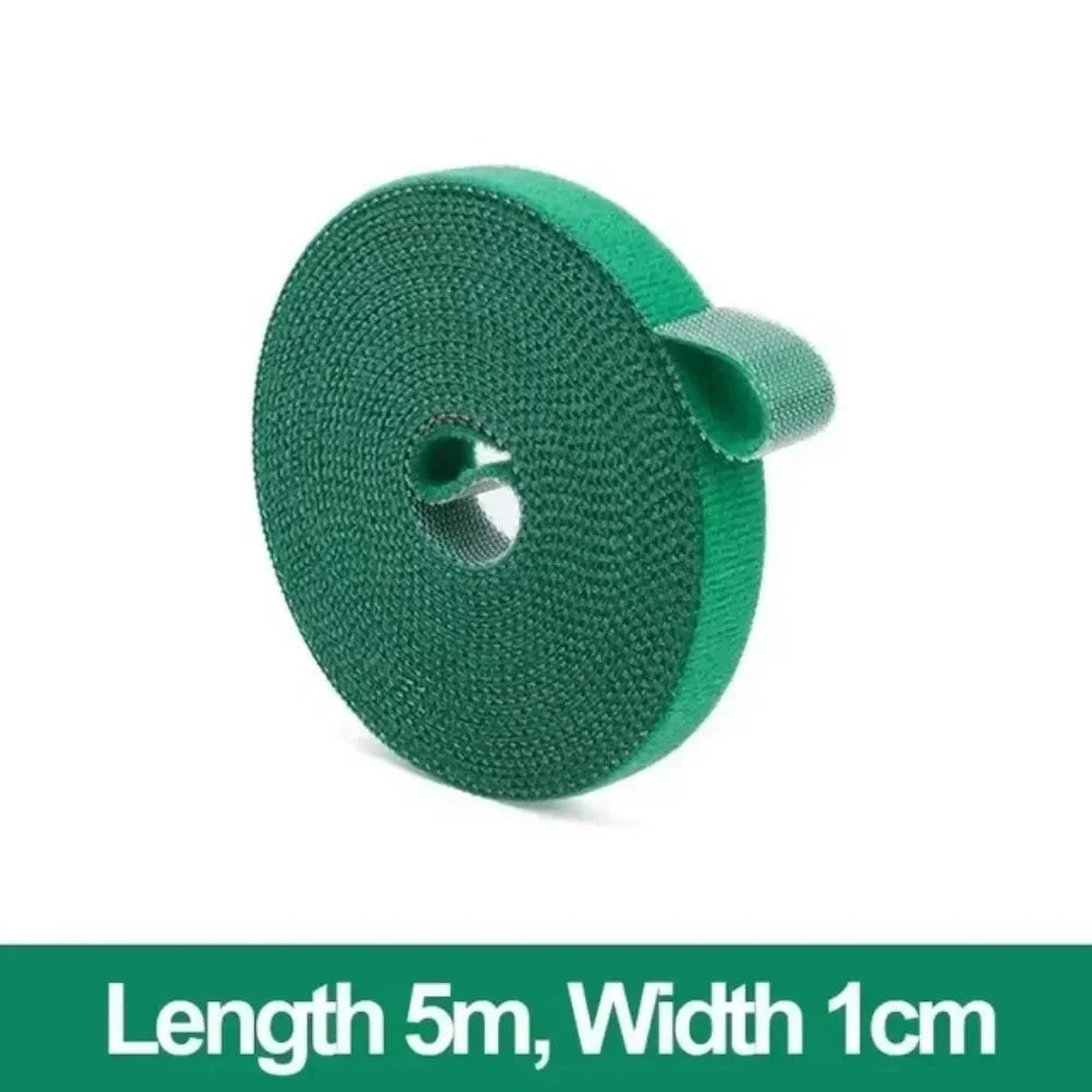 Hook-and-Loop Plant Ties, 5 m Rolls, 1–24 Pack