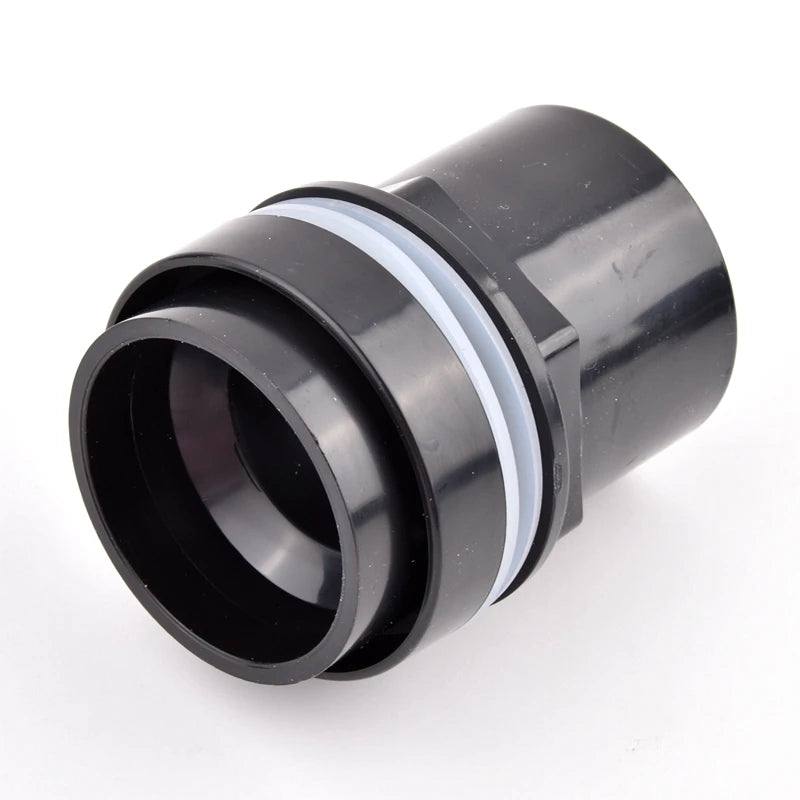 1Pc 20~50mm Black PVC Pipe Connector Aquarium Fish Tank Drain Inlet Outlet Joint Garden Irrigation Water Supply Pipe Fittings