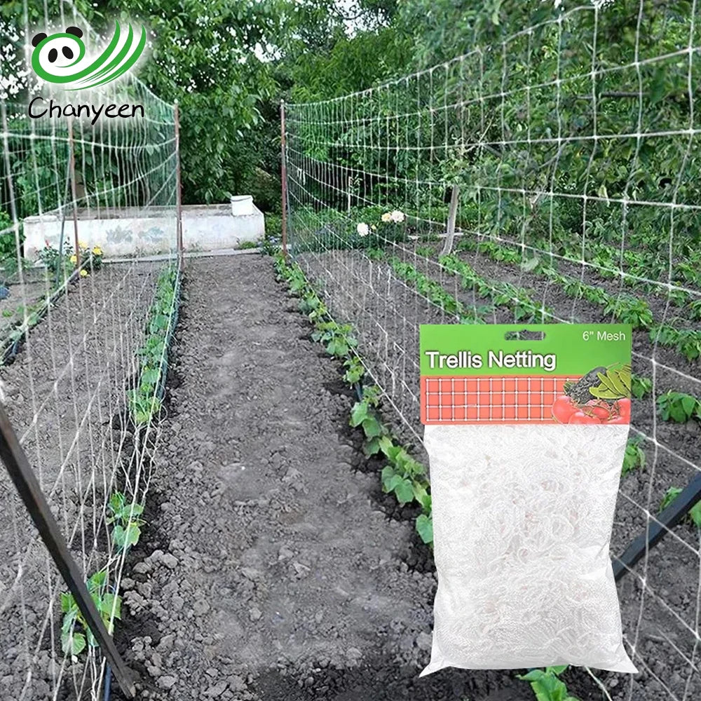 Garden Climbing Net Trellis Netting Heavy-Duty Plant Support Stand for Flowers Vegetable Vine Orchard Gardening Tools