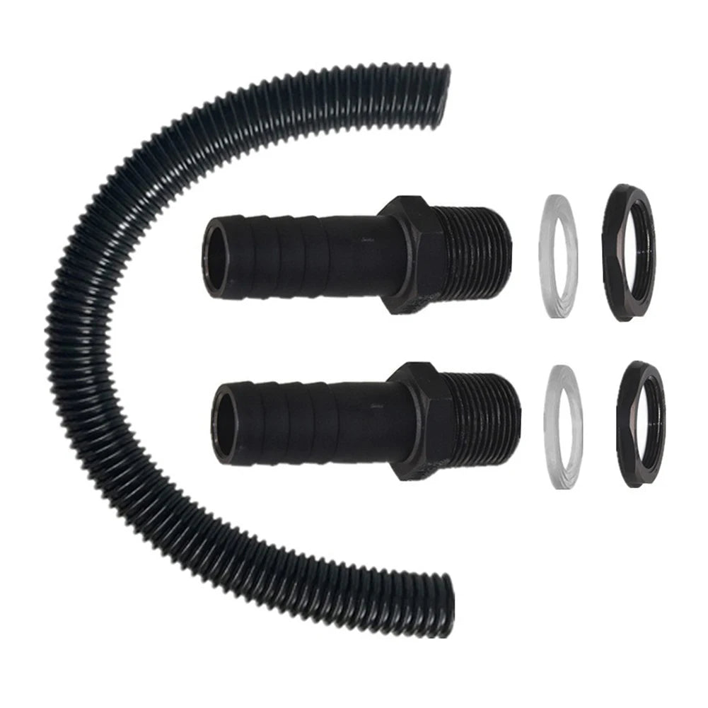 Rain Barrel Linking Kit, 25 mm Connectors with 50 cm Pipe