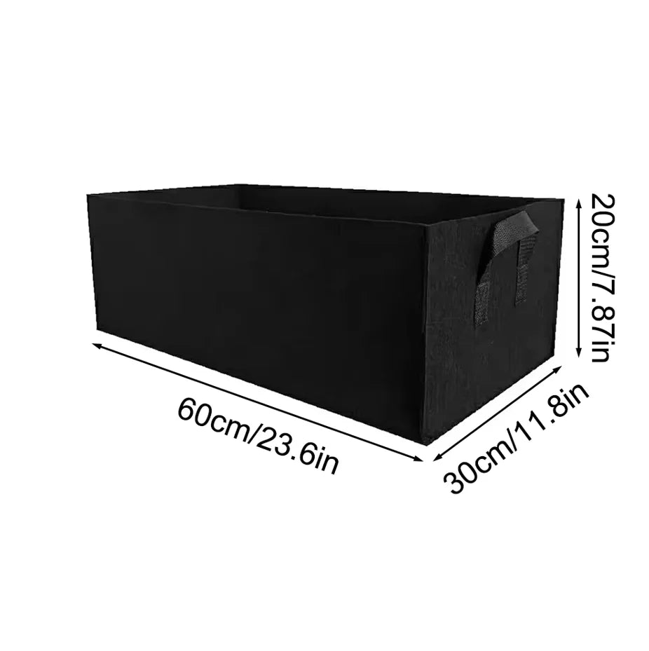Rectangular Fabric Grow Bag with Handles, 50–100 cm