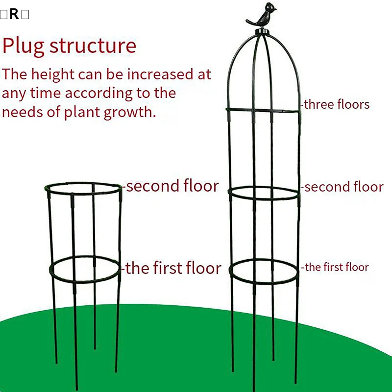 DIY Flower Vine Climbing Plant Bracket Garden Tomato Planter Bracket Plant Booster Planter Protector Stand