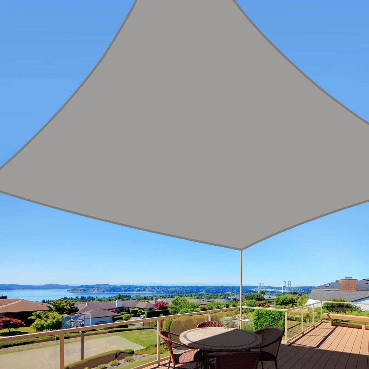 Shade Sail Canopy for Patio and Garden, Multiple Sizes and Colors