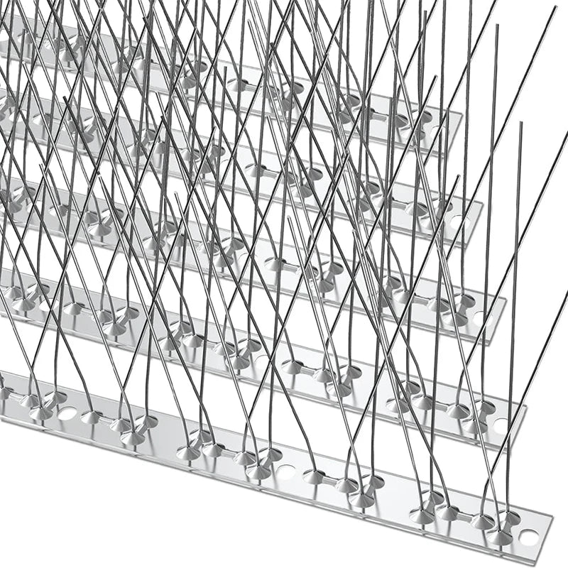 Stainless Steel Bird Spikes, 25, 33 or 50 cm, 5 or 10 Sets