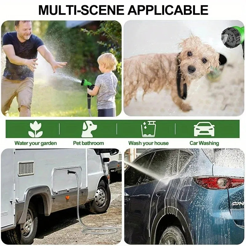 8 Mode High Pressure Garden Water Gun Hose Nozzle Car Washing Yard Water Sprayer Irrigation Pipe Tube Nozzle Sprinkle Tools