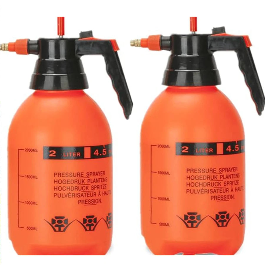 2 L Pressure Watering Can with Mist Nozzle, 1 or 2 Pack