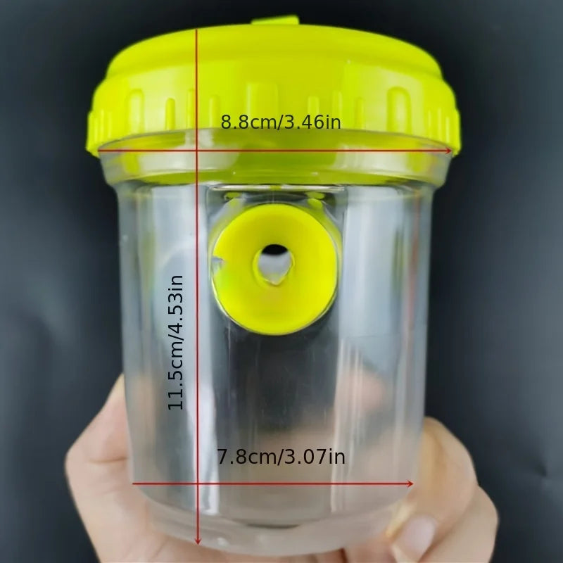 Clear Plastic Outdoor Insect Trap with Lid Fruit Fly Wasp Catcher Transparent Reusable Pest Control Tool for Home Garden Yard
