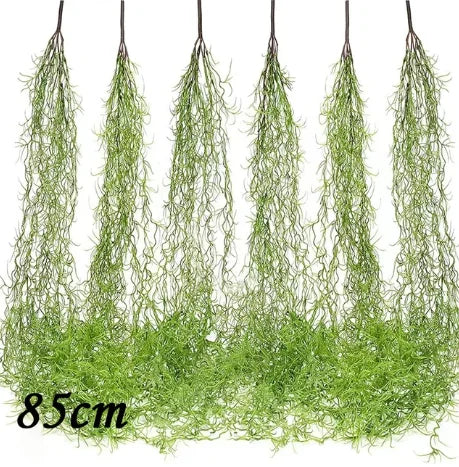 Hand Made Wicker Rattan Flower Planter Wall Hanging Wicker Rattan Basket Garden Vine Pot Plants Holder Garden Pots Wall Planter