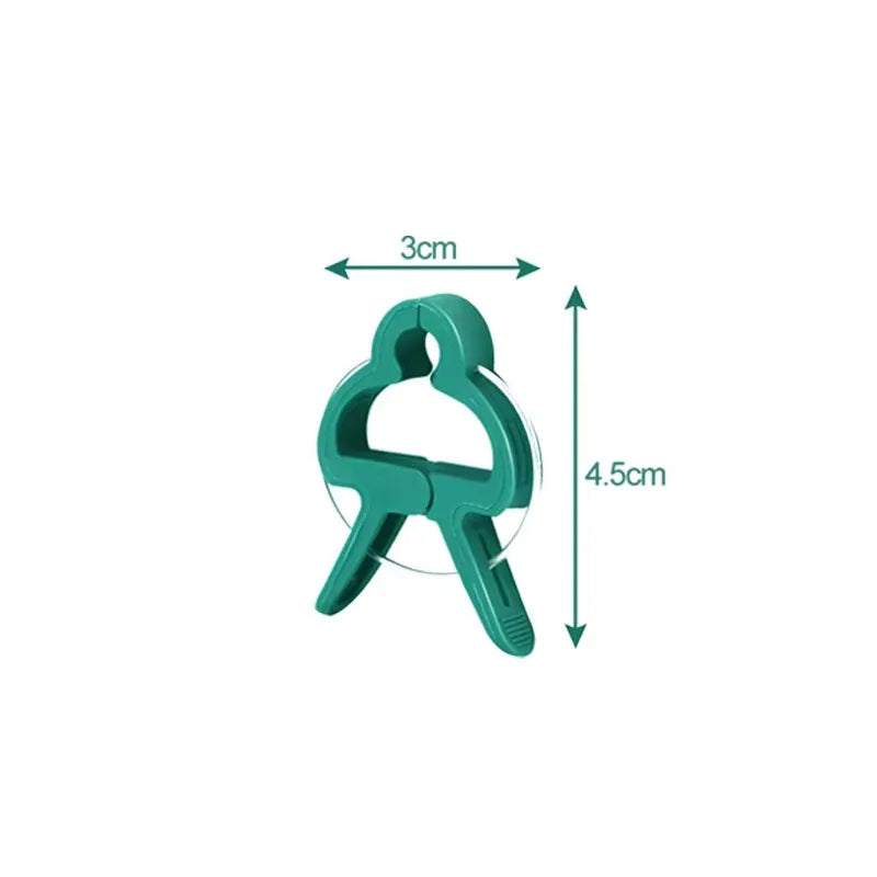 Reusable Plastic Plant Clips for Vines and Tomatoes, 10–100 Pack