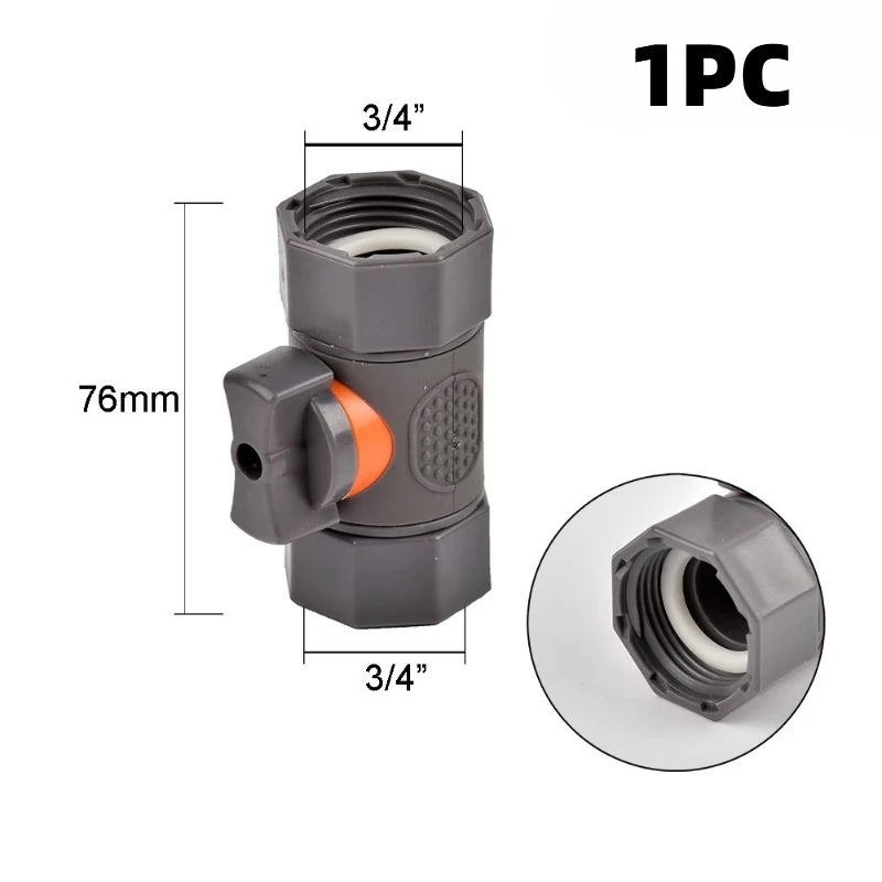 Garden Hose Quick Connector 1/2 3/4 1 Inch Pipe Coupler Stop Water Connector 16/20/32mm Repair Joint Irrigation System Fitting