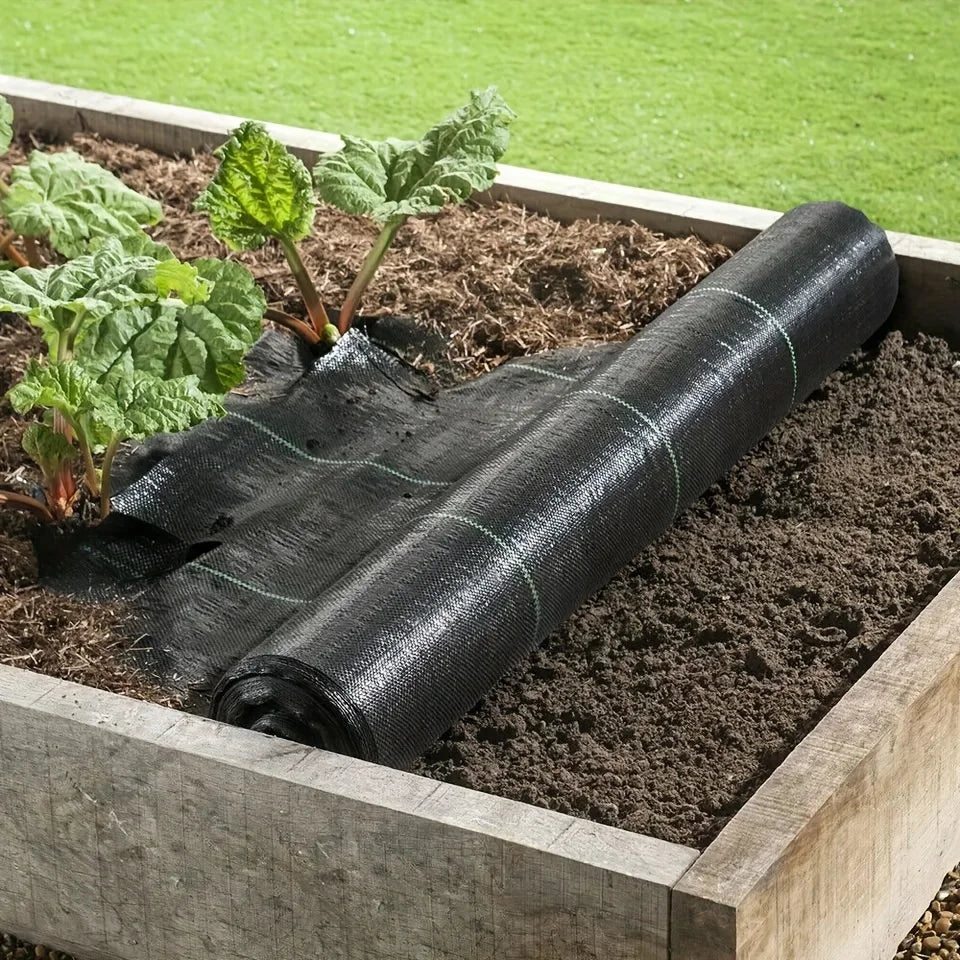 PVC Weed Barrier Ground Cover, 10 m Roll, 60–200 cm Wide